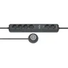 Image de brennenstuhl Eco-Line Extension Socket Comfort Switch Plus EL CSP 24 6-way 1,5m H05VV-F 3G1,5 2 permanent, 4 switchable - Coupe-circuit - connecteurs de sortie : 6 - 1.5 m cordon - anthracite
