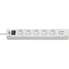 Image de Brennenstuhl Prolongateur multiprise Bremounta 5 prises, blanc 3m H05VV-F 3G1,5 - 1150660325