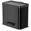 Image de Hailo Poubelle Ã PÃ©dale Oko Trio Plus Taille L 3x9 L Noir 0633-260