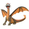 Image de Figurines Figurine Dragon Orange Et Gris - 12 Cm
