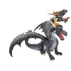 Image de Figurines Figurine Dragon A Deux TÃªtes Noir - 14 Cm