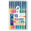 Image de 10 feutres fins Triplus Brillant Color