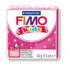 Image de Pâte à modeler Fimo Kids rose pailleté - 42 g