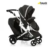 Image de Hauck Poussette Jumelles Duett 2 (Avec 2 Protections Pluie) Black