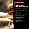 Image de Fm Professional 21601 Cercle De Cuisine, Emporte PiÃ¨ce Rond, Moule Ã Pain, Moule Brioche, Emporte-PiÃ¨ce Burger, Cercle PÃ¢tisserie RÃ©glable, Acier Inoxydable, 4 Cm De Haut Et 9 Ã 11,7 Cm