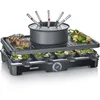 Image de RACLETTE GRILL FONDUE 8PERS 1400W THÂ° REVETEMENT CERAMIQUE NOIR SEVERIN - 2347