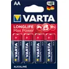 Image de Lot de 4 piles alcaline VARTA Longlife Max Power AA/LR06