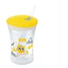 Image de Tasse Action Cup Avec Paille En Silicone 12 Mois + - Jaune