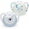Image de Lot 2 Sucettes Starlight Nuit 0-6m GarÃ§on - Nuk