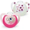 Image de Lot 2 Sucettes Starlight Nuit 18-36m Fille - Nuk