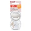 Image de Lot De 2 Sucettes En Silicone Mommy Feel 0-6m Gris/Beige - Beige