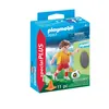 Image de Playmobil 70157 - Joueur de foot et but