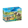 Image de Playmobil 70324 - Elephant et soigneur