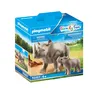 Image de Playmobil 70357 - RhinocÃ©ros et son petit