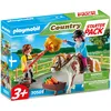 Image de Playmobil 70505 - Starter Pack CavaliÃ¨re et palefrenier