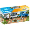 Image de Playmobil Family Fun 71423 - Famille Avec Voiture Et Caravane