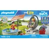 Image de Playmobil My Life 71476 - Maman et enfant avec fauteuil suspendu (Pack de DÃ©marrage)