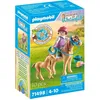 Image de Playmobil Horses of Waterfall 71498 - Enfant avec poney et poulain