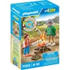 Image de Playmobil My Life 71513 - Grand-pÃ¨re avec petite fille et feu de camp