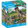 Image de Playmobil Dinos 71524 - Explorateur Avec Moto Et Tyrannosaure