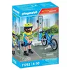 Image de Playmobil Action Heroes 71732 - Policier cycliste avec borne de recharge