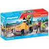 Image de Playmobil Action Heroes 71751 - Ouvriers avec rouleau compresseur et signalisation