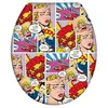 Image de WENKO Abattant WC Original "Pop Art", abattant WC avec frein de chute et fixation inox, duroplast antibactÃ©rien, Multicolore
