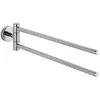 Image de Wenko 20213100 Porte-Serviettes 2 Bras Bosio Inox Brillant