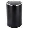 Image de Poubelle Ã  couvercle oscillant pour salle de bain - Inca - 5 L - ABS noir WENKO