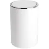 Image de Poubelle Ã  couvercle oscillant pour salle de bain - Inca - 5 L - ABS blanc WENKO