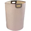 Image de Panier Ã  linge - Wabo - Polyester dessin alvÃ©oles - 75 litres - taupe WENKO