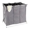 Image de Panier Ã  linge - Tissu polyester gris - Trio - 130 l WENKO