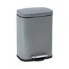 Image de Poubelle Ã  pÃ©dale Leno Easy-Close gris, 5 l WENKO
