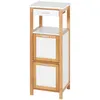Image de EtagÃ¨re de salle de bain scandinave Finja - L. 34 x H. 89 cm - Blanc