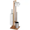 Image de Valet WC design bambou Rivalta - H. 70 cm - Marron