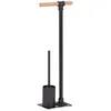 Image de Serviteur WC Forli avec porte-rouleau et brosse Ã  WC - Noir