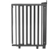 Image de Barrire De Porte Pivotante En Bois Noir 58-105cm