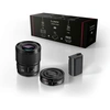 Image de Objectif Ã  Focale fixe Panasonic Kit Accessoires Optique fixe grand angle 26mm S-R26E + Optique fixe Portrait 50m f1.8m S-S50ME + Batterie DMW-BLK22EB pour lumix S5 et S9