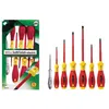 Image de JEU DE TOURNEVIS Ã FENTE  PHILLIPS SOFTFINISHÂ® ELECTRIC - 7 PCS - ISOLATION JUSQU'A 1 000 V CA CERTIFIÃE VDE ET GS