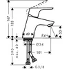 Image de Hansgrohe Focus EÂ² Mitigeur monocomande lavabo sans vidage  31733000