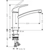 Image de Hansgrohe FOCUS M2 Mitigeur Ã©vier Aspect acier 31806800