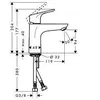 Image de Hansgrohe 31517000 Focus 100 Mitigeur pour vasque libre bonde non incluse ChromÃ©