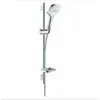 Image de Hansgrohe - Set de douche 120 3jet EcoSmart 9 l/min avec barre Unica S puro 65 cm et porte-savon blanc/chromÃÂ©  - Multicolore