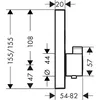 Image de Set de finition pour mitigeur thermostatique ShowerSelect E encastrÃ©