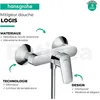 Image de Mitigeur de douche LOGIS DN 15, chrome apparent HANSGROHE