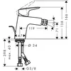 Image de Hansgrohe Logis mitigeur de Bidet, 71204000 70