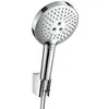 Image de Hansgrohe Kit Douchette Avec Flexible Et Porte Douchette Porter S Raindance Select S 120 3 Jets Chrome 26701000