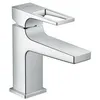 Image de Metropol Metropol 100 Mitigeur de lavabo poignÃ©e Ã©trier bec court, bonde Push-Open chrome (74500000)