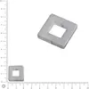Image de Carré Polaris - 20 x 20 mm - Gris argent