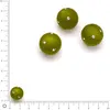 Image de Perle Polaris satinée strass Swarovski Ø 14 mm - Olive